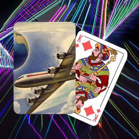 Airplane Flying Design Customized Photo Printed Playing Cards