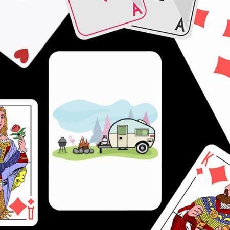 Camping Design Customized Photo Printed Playing Cards
