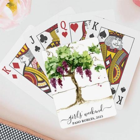 Tree Design Customized Photo Printed Playing Cards