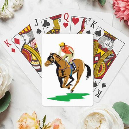 Horse Riding  Customized Photo Printed Playing Cards
