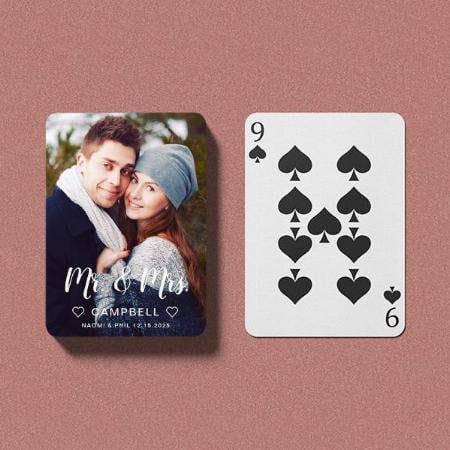 Wedding Photo Customized Photo Printed Playing Cards
