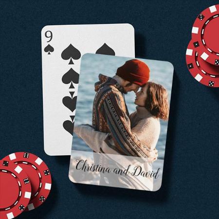 Couple Photo Customized Photo Printed Playing Cards