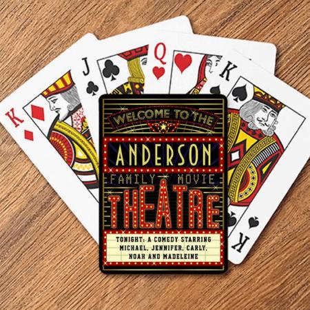 Home Cinema Design Customized Photo Printed Playing Cards