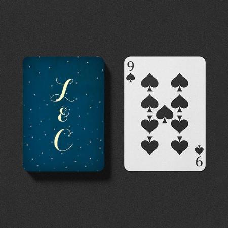 Starry Night Sky Design Customized Photo Printed Playing Cards