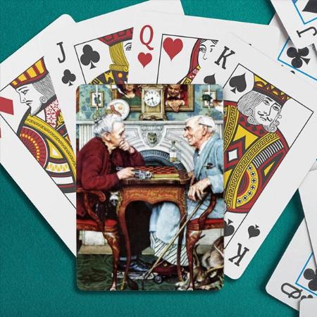 Old Couple Design Customized Photo Printed Playing Cards