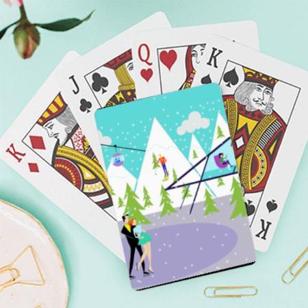 Couple Scenery Design Customized Photo Printed Playing Cards