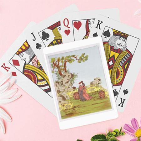 Chinese Couple Cartoon Design Customized Photo Printed Playing Cards