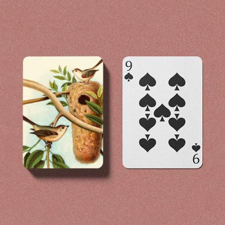 Birds Design Customized Photo Printed Playing Cards