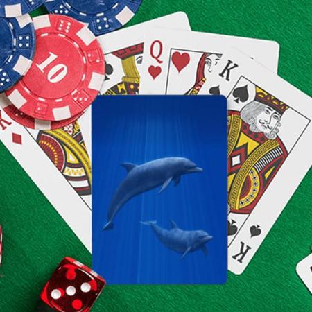 Dolphin Design Customized Photo Printed Playing Cards