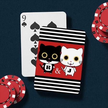 Two Cool Cats Design Customized Photo Printed Playing Cards