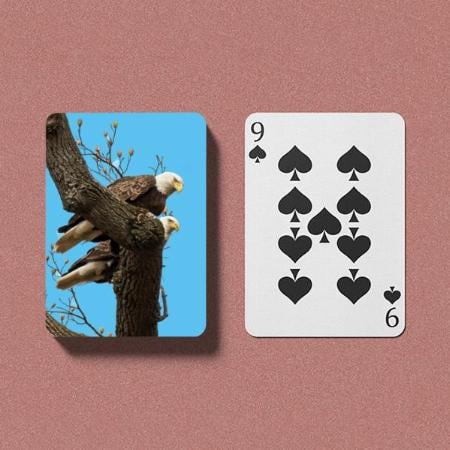 Couple Eagle Design Customized Photo Printed Playing Cards