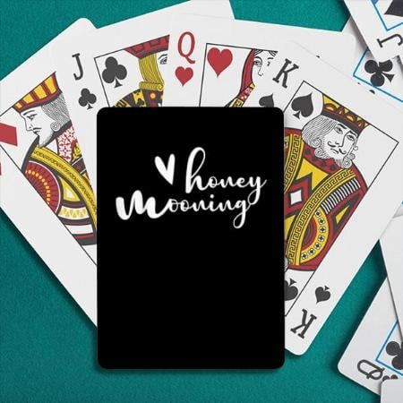 Honey Mooning Design Customized Photo Printed Playing Cards