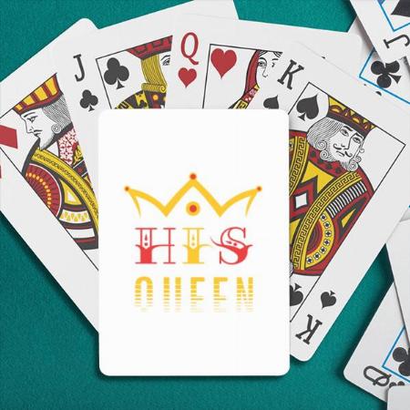 Crown His Design Customized Photo Printed Playing Cards
