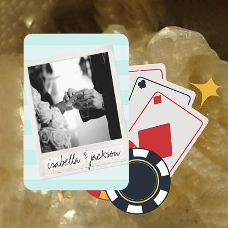 Wedding Photo Frame Customized Photo Printed Playing Cards