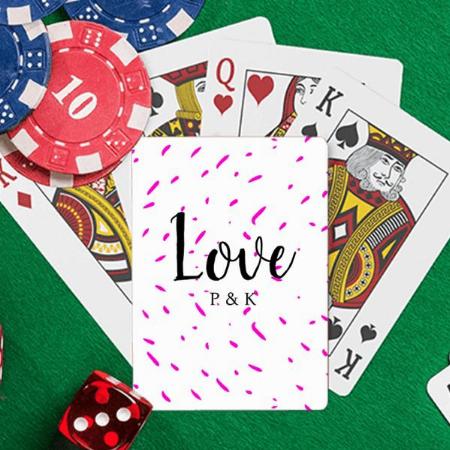 Love Design Customized Photo Printed Playing Cards
