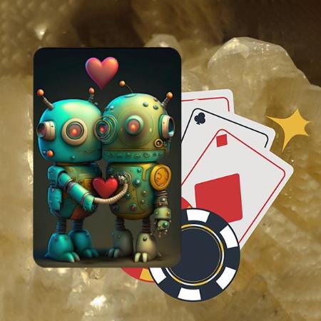Couple Alien Design Customized Photo Printed Playing Cards