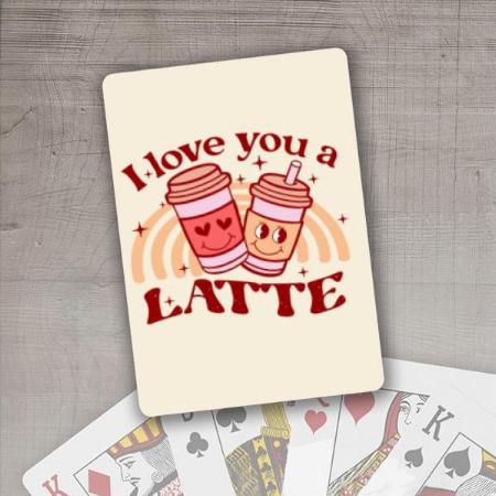 I Love You Design Customized Photo Printed Playing Cards