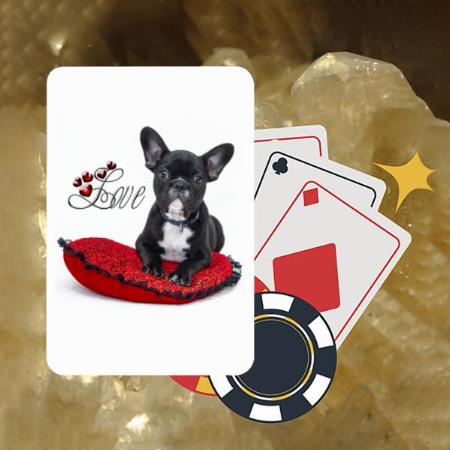 Love Dog Design Customized Photo Printed Playing Cards