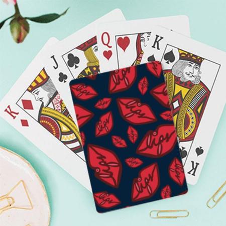 Kissing Design Customized Photo Printed Playing Cards