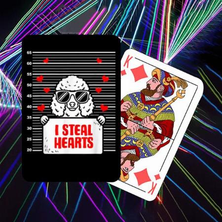 I Steal Hearts Customized Photo Printed Playing Cards