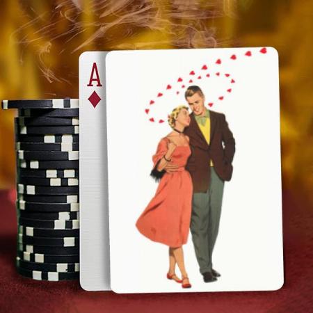 Couple Design Customized Photo Printed Playing Cards
