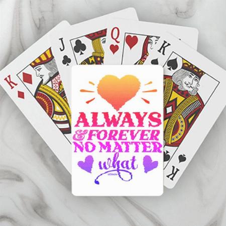 Always Forever Design Customized Photo Printed Playing Cards