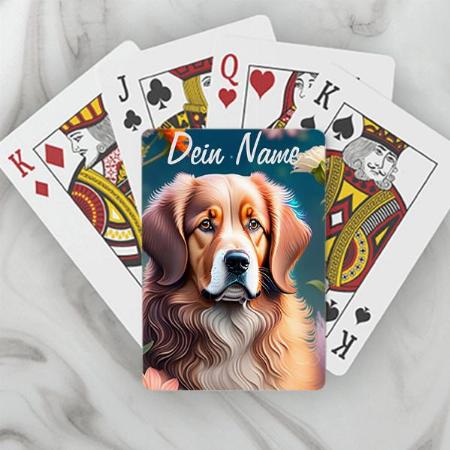 Dog Design Customized Photo Printed Playing Cards