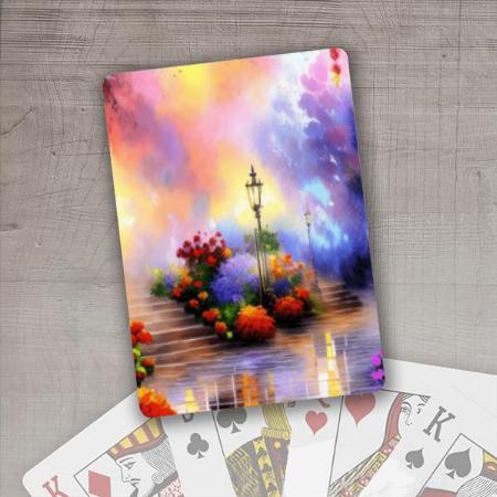 Nature Scenery Design Customized Photo Printed Playing Cards