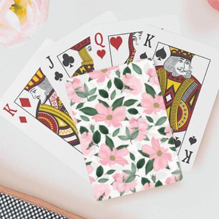 Flowers Design Customized Photo Printed Playing Cards