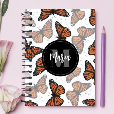 Monarch Butterfly Customized Photo Printed Notebook