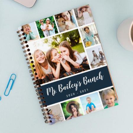 Photo Collage with Name Customized Photo Printed Notebook