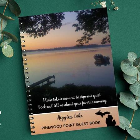 Lake Photo Design Customized Photo Printed Notebook