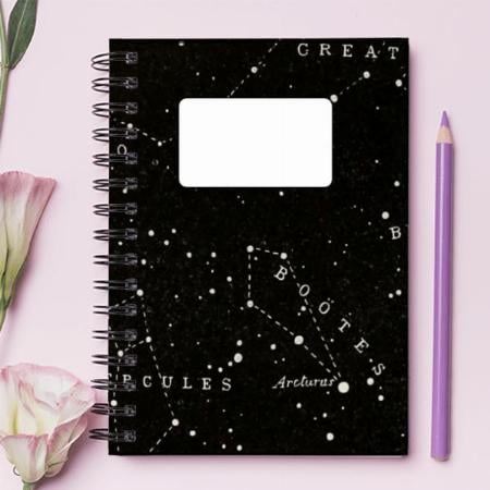 Vintage Astrology Customized Photo Printed Notebook