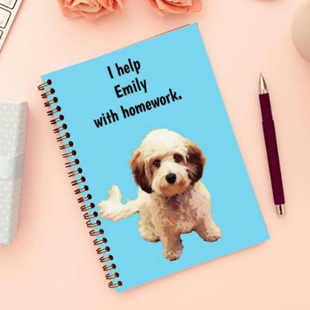 Pretty Penny Puppy Dog Customized Photo Printed Notebook