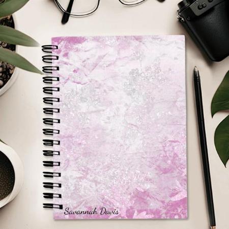 Pretty Pink Customized Photo Printed Notebook