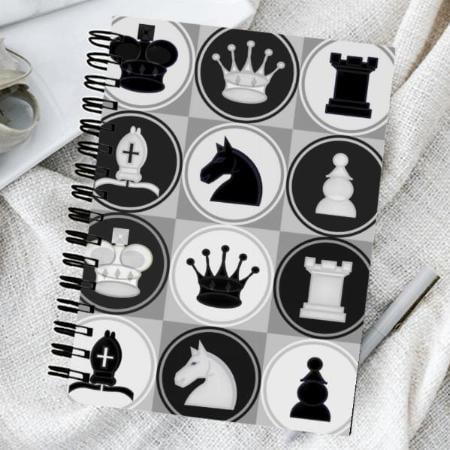 Chess Pattern Customized Photo Printed Notebook