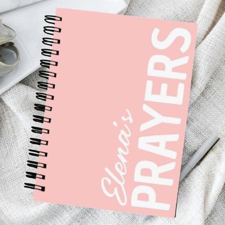 Prayer Journal Design Customized Photo Printed Notebook