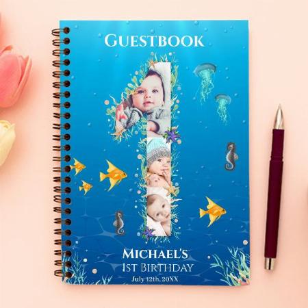 Big 1st Birthday Customized Photo Printed Notebook