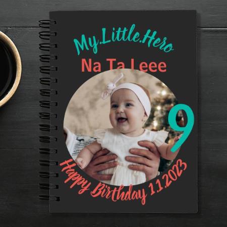 Birthday with Photo Design Customized Photo Printed Notebook