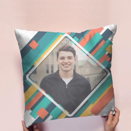 Abstract Design Photo Frame Customized Photo Printed Cushion