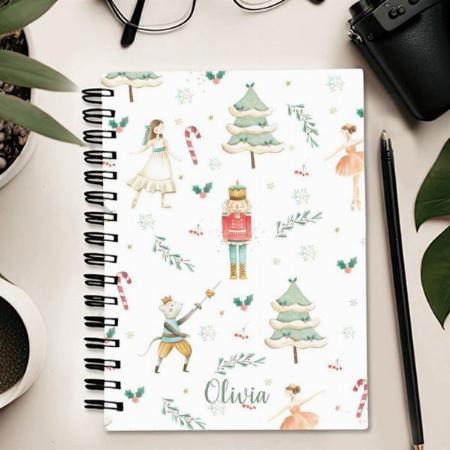 Whimsical The Nutcracker Christmas Birthday Favor Customized Photo Printed Notebook