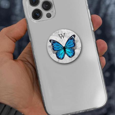 Cool 3D Monarch Butterfly Customized Printed Phone Grip Holder Sockets