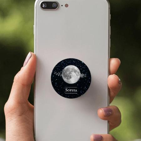 Moon Design Customized Printed Phone Grip Holder Sockets