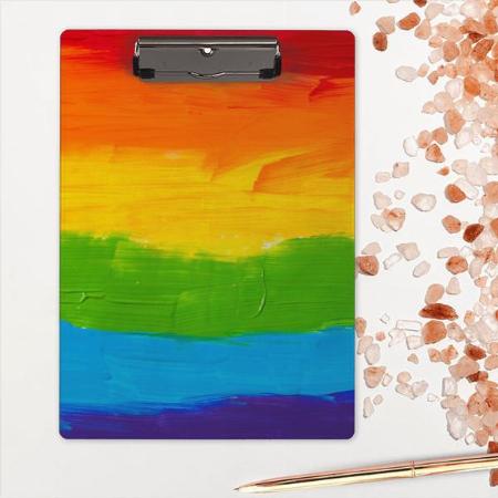 Oil Paint Rainbow Colors Customized Photo Printed Exam Board