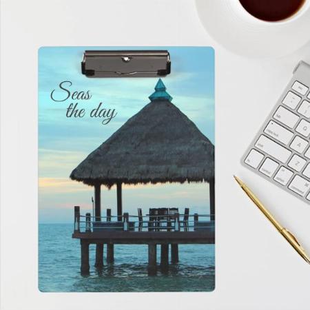 Beach Tiki Hut Customized Photo Printed Exam Board