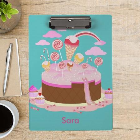 Birthday party Candy and chocolate cake Customized Photo Printed Exam Board