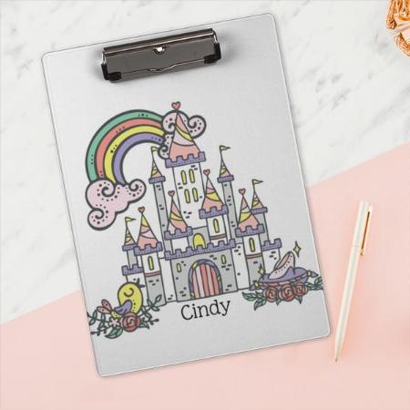 Fairytale Castle Princess Customized Photo Printed Exam Board