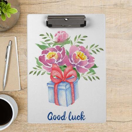 Floral Design Customized Photo Printed Exam Board