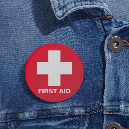 First Aid Design Customized Photo Printed Button Badge