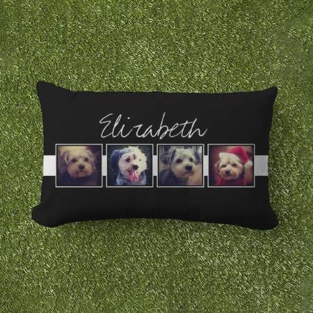 Black and White Photo Collage Customized Photo Printed Pillow Cover